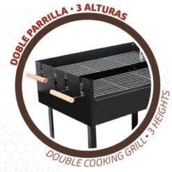 Barbecue Au Charbon De Bois Portable Aktive Double Grill -Quechua Boutique barbecue au charbon de bois portable aktive double grill 2