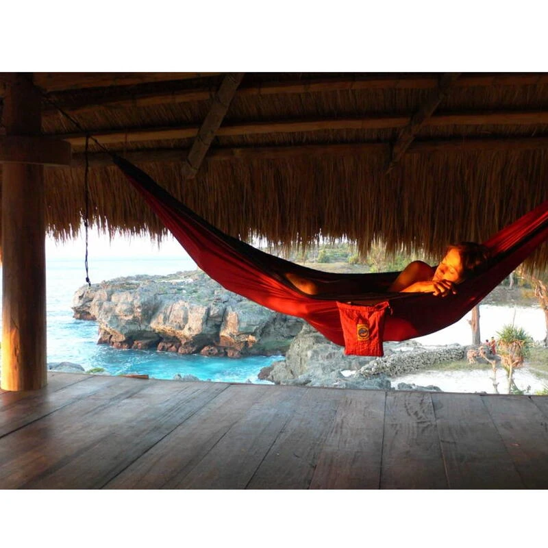 TICKET TO THE MOON Hamac Original Aqua / Gris Foncé 5 TICKET TO THE MOON Hamac Original Aqua / Gris Foncé – Image 5