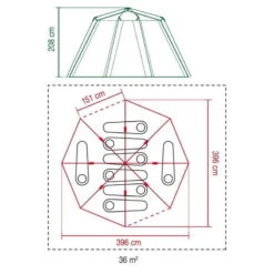 Tente Coleman Octagon Blackout 8 12 Tente Coleman Octagon Blackout 8 -Quechua Boutique tente coleman octagon blackout 8 5